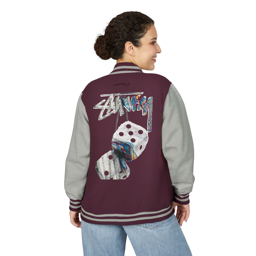 Hanging Dice Letterman Jacket | Varsity Bomber Jacket