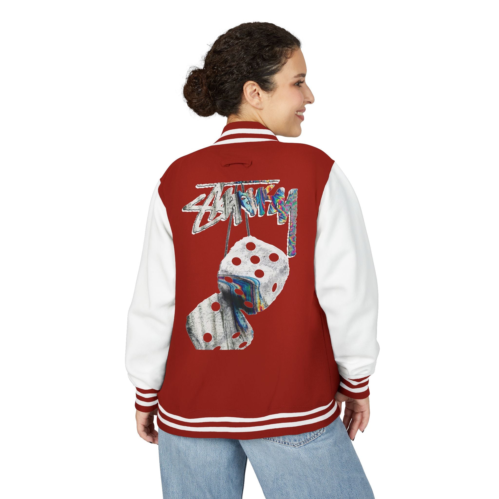 Hanging Dice Letterman Jacket | Varsity Bomber Jacket
