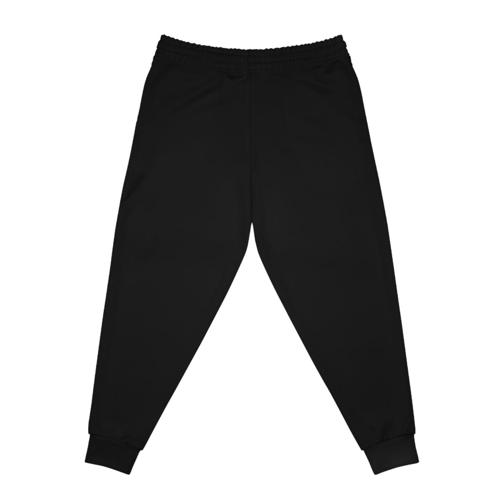 Solid Black Athletic Joggers | All-Over Print Sweatpants