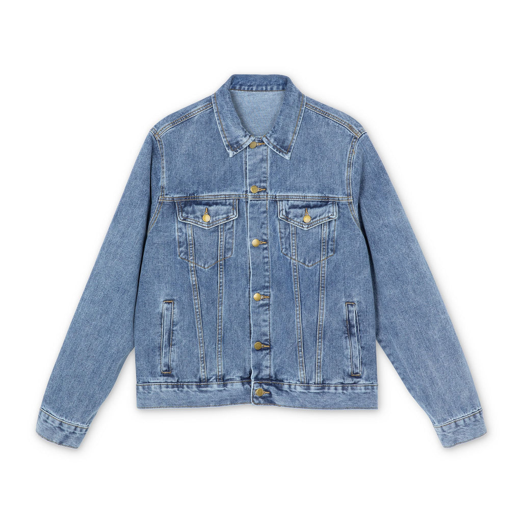 Classic Light Wash Denim Jacket | Vintage Style Jean Jacket, Button-Up Coat