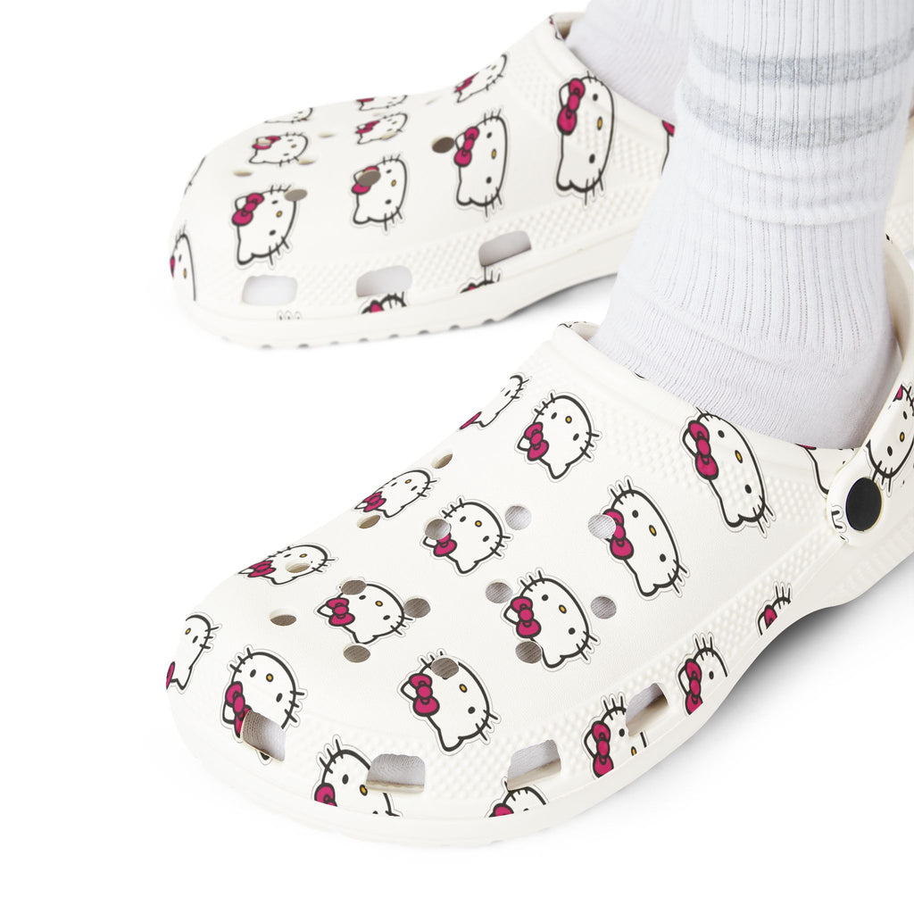 Hello Kitty Pattern EVA Foam Clogs | Cute Cartoon Face Slip-On Shoes