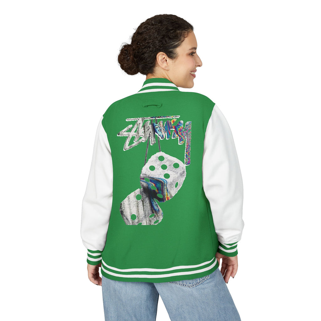 Hanging Dice Letterman Jacket | Varsity Bomber Jacket
