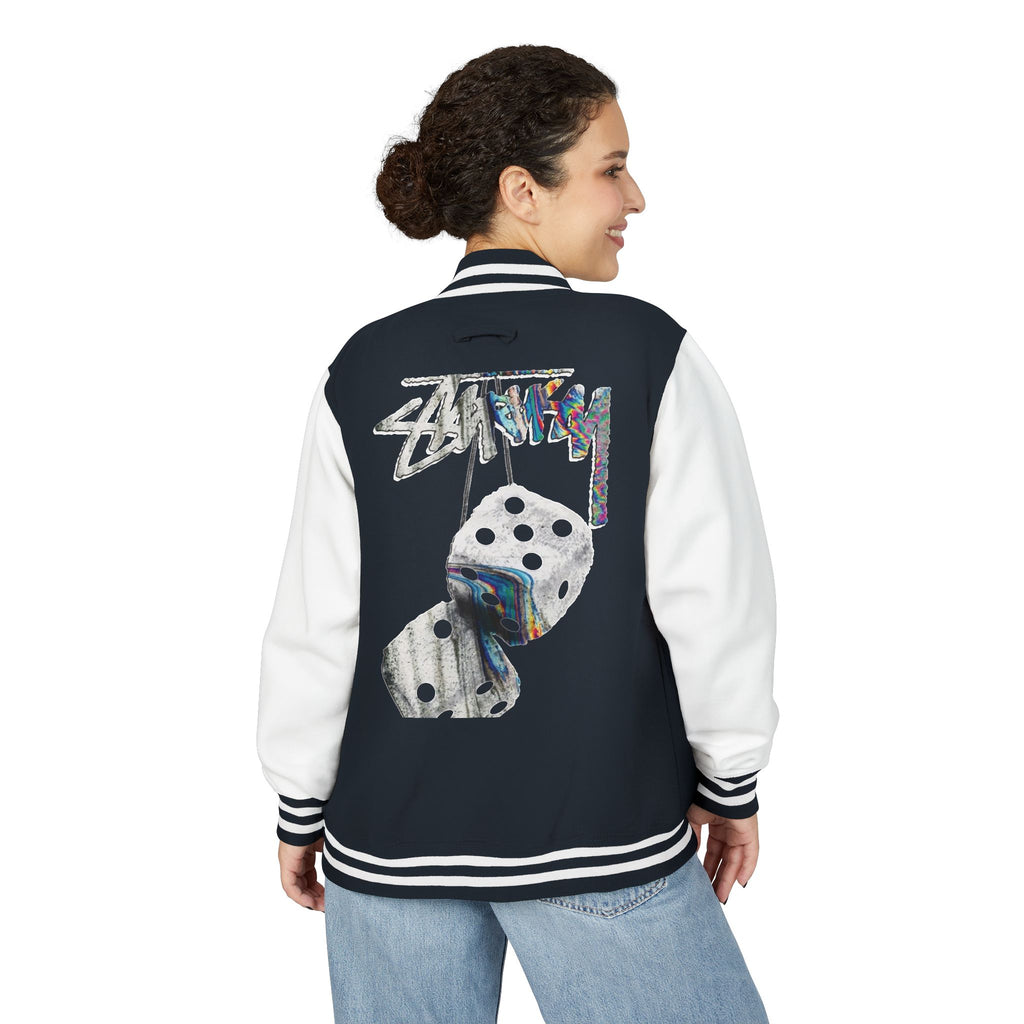 Hanging Dice Letterman Jacket | Varsity Bomber Jacket