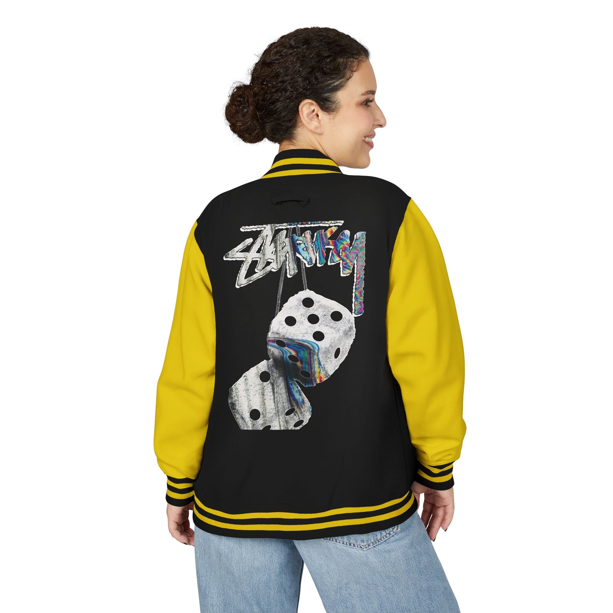 Hanging Dice Letterman Jacket | Varsity Bomber Jacket