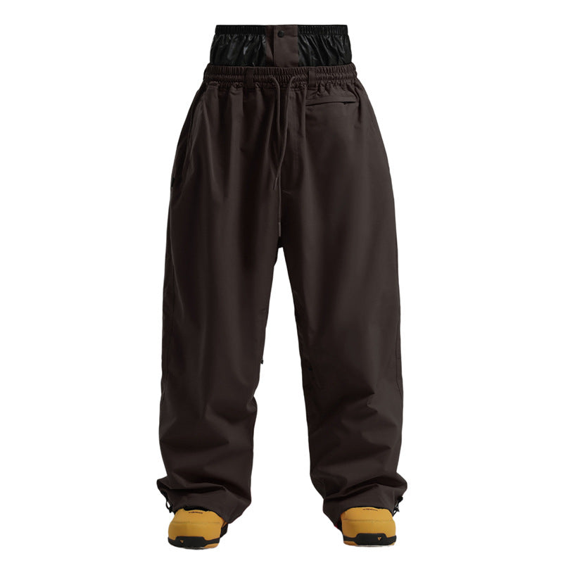 New Loose Single-board Windproof Waterproof Breathable Wide-leg Work Pants