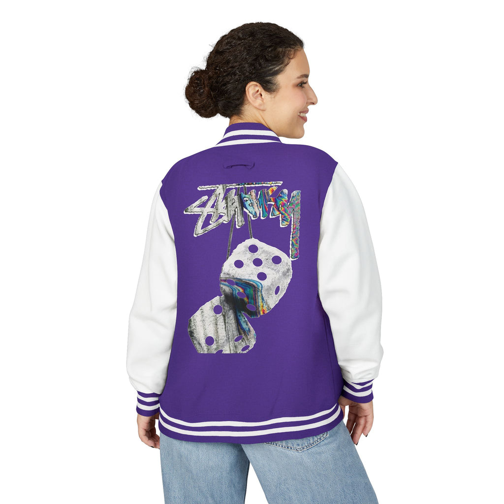 Hanging Dice Letterman Jacket | Varsity Bomber Jacket