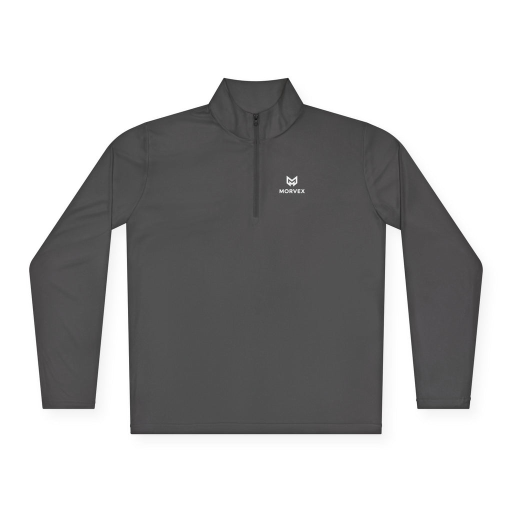 Minimal Fox Logo Quarter-Zip Pullover | Small Chest Emblem