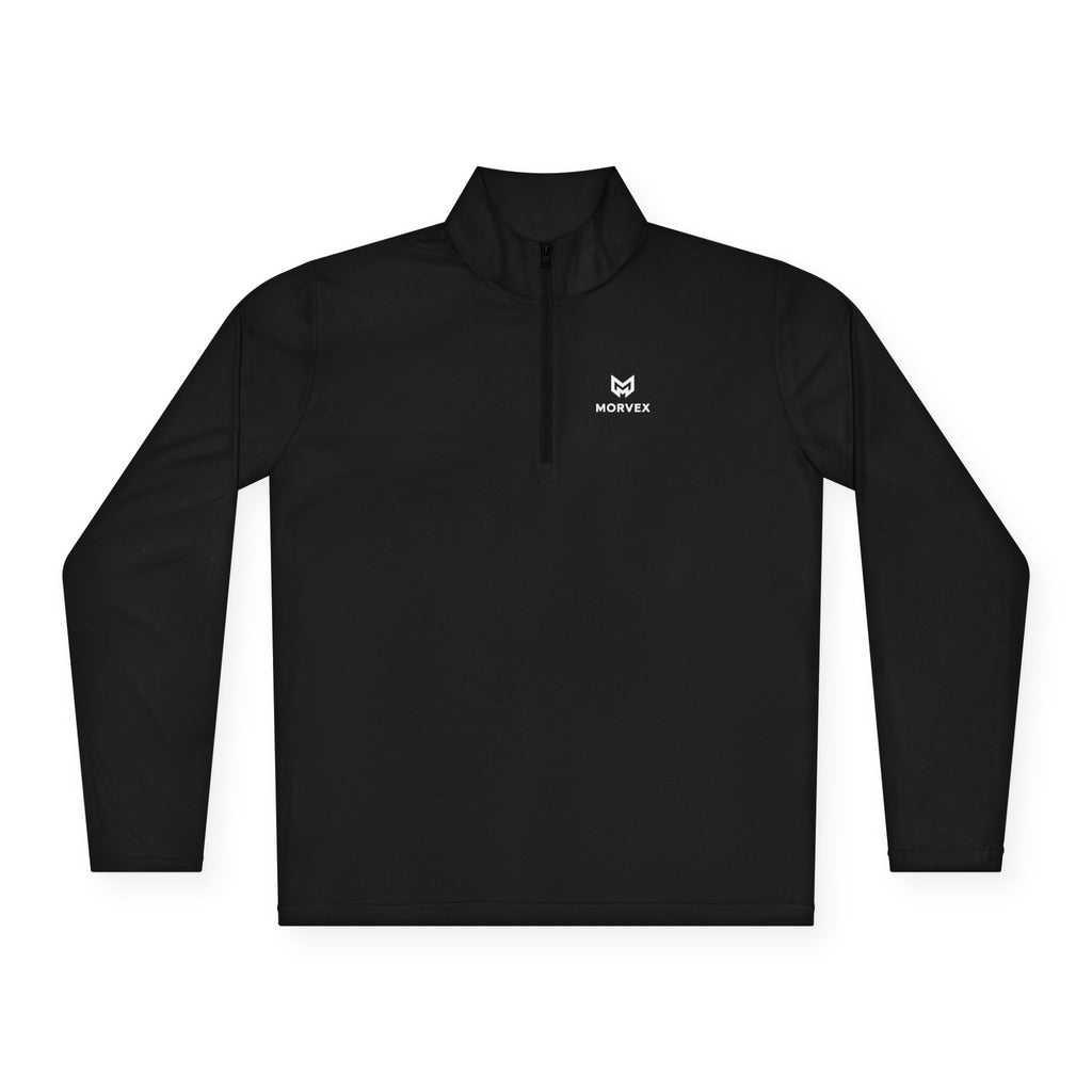 Minimal Fox Logo Quarter-Zip Pullover | Small Chest Emblem