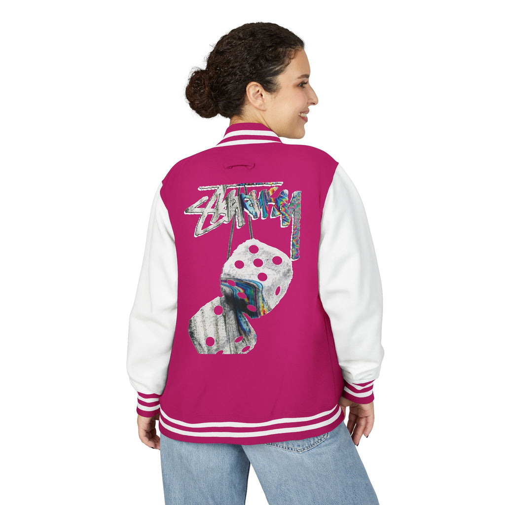 Hanging Dice Letterman Jacket | Varsity Bomber Jacket