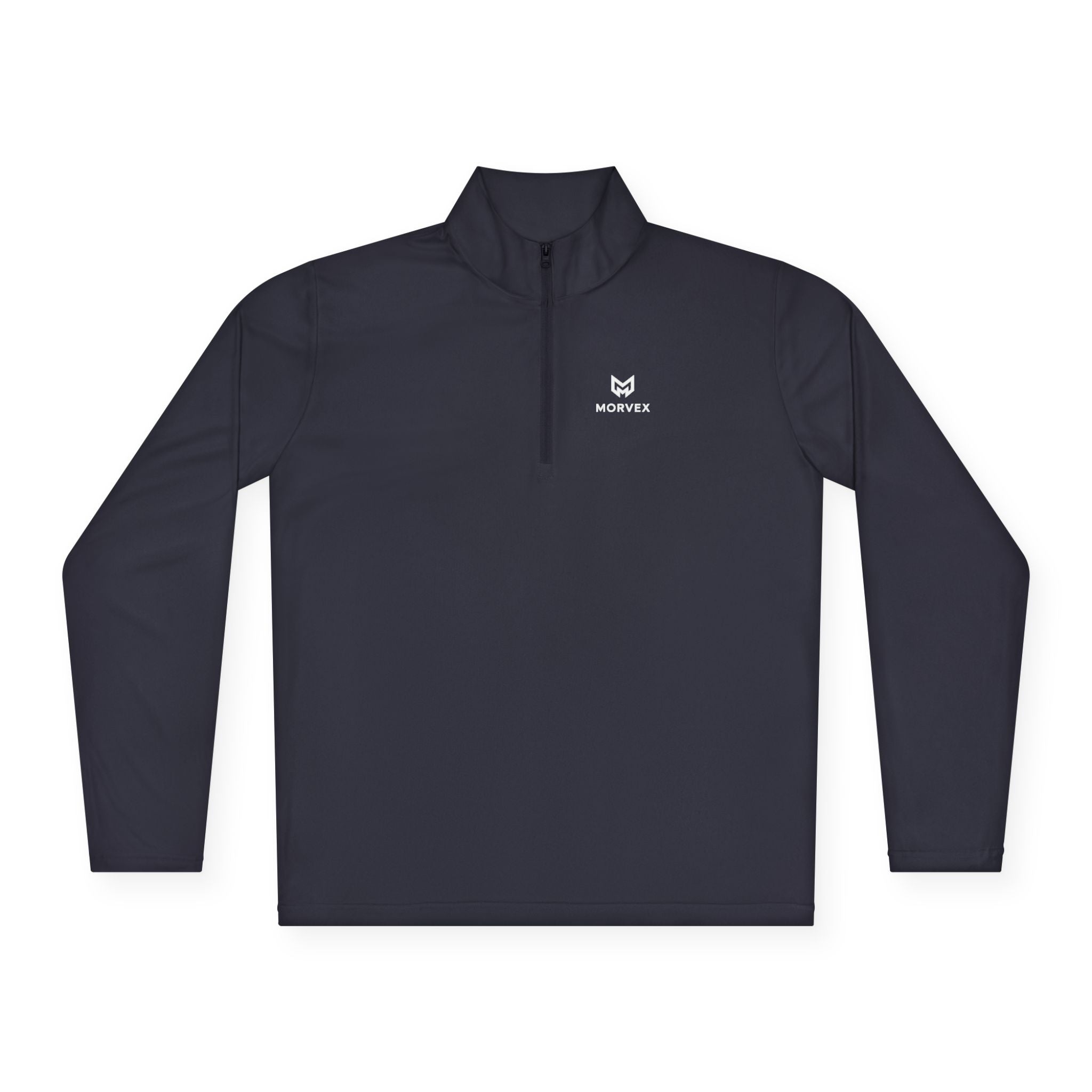 Minimal Fox Logo Quarter-Zip Pullover | Small Chest Emblem