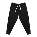 Solid Black Athletic Joggers | All-Over Print Sweatpants